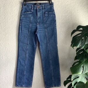 Express Blue Straight Leg Pants